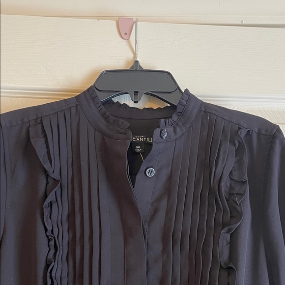 NWT J. Crew Factory Black Long-Sleeve Dress - Picture 2 of 4